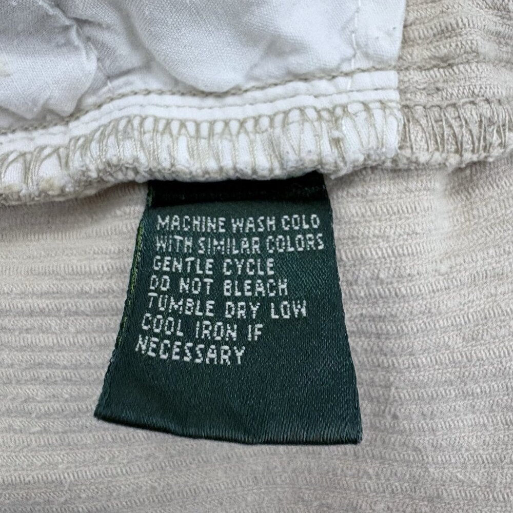 Lauren Jeans Co. By Ralph Lauren Womens 14 Corduroy Pants In Classic Cream - Picture 10 of 10